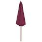 Sonnenschirm mit Holz-Mast 300 cm Bordeauxrot Sonnenschirm mit Holz-Mast 300 cm Bordeauxrot