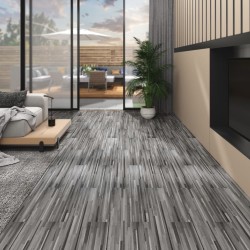 PVC-Laminat Nicht Selbstklebend 5,26 m² 2 mm Grau Gestreift