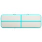 Aufblasbare Gymnastikmatte mit Pumpe 400x100x20 cm PVC Grün Aufblasbare Gymnastikmatte mit Pumpe 400x100x20 cm PVC Grün