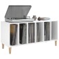 Plattenschrank Weiß 100x38x48 cm Holzwerkstoff Plattenschrank Weiß 100x38x48 cm Holzwerkstoff