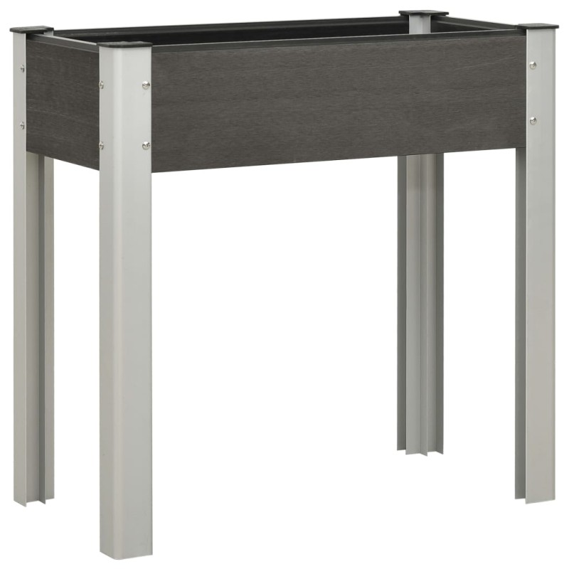 Garten-Hochbeet 75x40x75 cm WPC Grau Garten-Hochbeet 75x40x75 cm WPC Grau