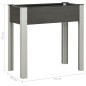 Garten-Hochbeet 75x40x75 cm WPC Grau Garten-Hochbeet 75x40x75 cm WPC Grau