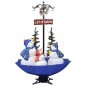 Weihnachtsbaum mit Schnee und Schirm-Fuß Blau 170 cm PVC Weihnachtsbaum mit Schnee und Schirm-Fuß Blau 170 cm PVC