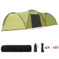 Camping-Zelt Iglu 650x240x190 cm 8 Personen Grün Camping-Zelt Iglu 650x240x190 cm 8 Personen Grün