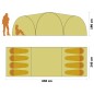Camping-Zelt Iglu 650x240x190 cm 8 Personen Grün Camping-Zelt Iglu 650x240x190 cm 8 Personen Grün