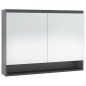 Spiegelschrank fürs Bad 80x15x60 cm MDF Grau Spiegelschrank fürs Bad 80x15x60 cm MDF Grau