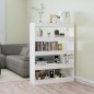 vidaXL Bücherregal/Raumteiler Hochglanz-Weiß 100x30x135 cm vidaXL Bücherregal/Raumteiler Hochglanz-Weiß 100x30x135 cm