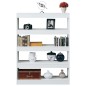 vidaXL Bücherregal/Raumteiler Hochglanz-Weiß 100x30x135 cm vidaXL Bücherregal/Raumteiler Hochglanz-Weiß 100x30x135 cm