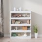 vidaXL Bücherregal/Raumteiler Hochglanz-Weiß 100x30x135 cm vidaXL Bücherregal/Raumteiler Hochglanz-Weiß 100x30x135 cm