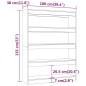 vidaXL Bücherregal/Raumteiler Hochglanz-Weiß 100x30x135 cm vidaXL Bücherregal/Raumteiler Hochglanz-Weiß 100x30x135 cm