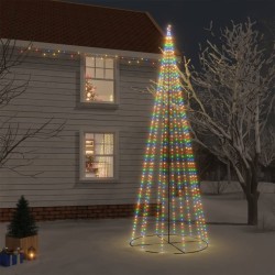 LED-Weihnachtsbaum Kegelform Mehrfarbig 732 LEDs 160x500 cm