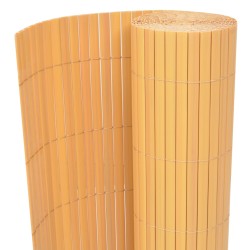 Gartenzaun Doppelseitig PVC 90×300 cm Gelb