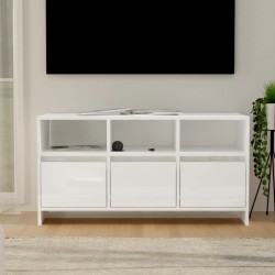 TV-Schrank Hochglanz-Weiß 102x37,5x52,5 cm Holzwerkstoff