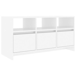 TV-Schrank Hochglanz-Weiß 102x37,5x52,5 cm Holzwerkstoff