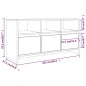 TV-Schrank Hochglanz-Weiß 102x37,5x52,5 cm Holzwerkstoff TV-Schrank Hochglanz-Weiß 102x37,5x52,5 cm Holzwerkstoff