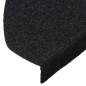 Stufenmatten Selbstklebend 15 Stk. 65x22,5x3,5 cm Schwarz Stufenmatten Selbstklebend 15 Stk. 65x22,5x3,5 cm Schwarz