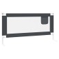 Kleinkind-Bettschutzgitter Dunkelgrau 180x25 cm Stoff Kleinkind-Bettschutzgitter Dunkelgrau 180x25 cm Stoff