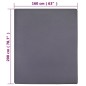 Spannbettlaken Jersey Anthrazit 160x200 cm Baumwolle Spannbettlaken Jersey Anthrazit 160x200 cm Baumwolle