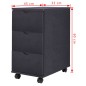 vidaXL Schubladenelement 33×45×60 cm Schwarz vidaXL Schubladenelement 33×45×60 cm Schwarz