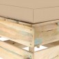 Modulare Ottomane mit Kissen Grün Imprägniertes Holz Modulare Ottomane mit Kissen Grün Imprägniertes Holz