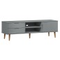 vidaXL TV-Schrank MOLDE Grau 158x40x49 cm Massivholz Kiefer vidaXL TV-Schrank MOLDE Grau 158x40x49 cm Massivholz Kiefer