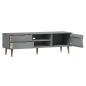 vidaXL TV-Schrank MOLDE Grau 158x40x49 cm Massivholz Kiefer vidaXL TV-Schrank MOLDE Grau 158x40x49 cm Massivholz Kiefer