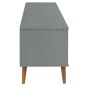 vidaXL TV-Schrank MOLDE Grau 158x40x49 cm Massivholz Kiefer vidaXL TV-Schrank MOLDE Grau 158x40x49 cm Massivholz Kiefer