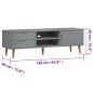 vidaXL TV-Schrank MOLDE Grau 158x40x49 cm Massivholz Kiefer vidaXL TV-Schrank MOLDE Grau 158x40x49 cm Massivholz Kiefer