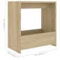 Beistelltisch Sonoma-Eiche 50x26x50 cm Holzwerkstoff Beistelltisch Sonoma-Eiche 50x26x50 cm Holzwerkstoff
