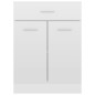 vidaXL Schubunterschrank Hochglanz-Weiß 60x46x81,5 cm Holzwerkstoff vidaXL Schubunterschrank Hochglanz-Weiß 60x46x81,5 cm Holzwerkstoff