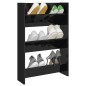 vidaXL Wand-Schuhschrank Hochglanz-Schwarz 60x18x90 cm Holzwerkstoff vidaXL Wand-Schuhschrank Hochglanz-Schwarz 60x18x90 cm Holzwerkstoff