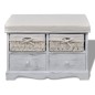 vidaXL Sitzbank mit Stauraum Weiß 62×33×42 cm Paulownia Holz vidaXL Sitzbank mit Stauraum Weiß 62×33×42 cm Paulownia Holz