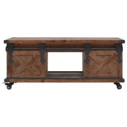 Couchtisch Tannenholz Massiv 91 x 51 x 38 cm Braun