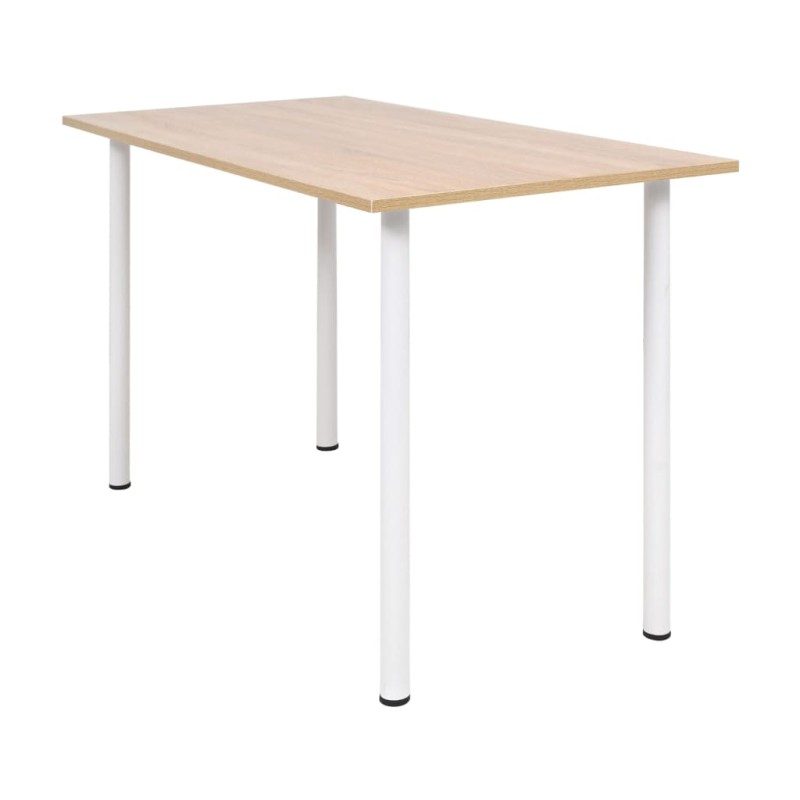 Esstisch 120×60×73 cm Eichenbraun und Weiß Esstisch 120×60×73 cm Eichenbraun und Weiß