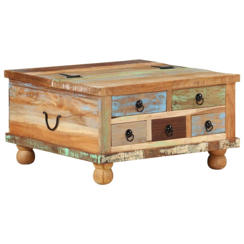 vidaXL Couchtisch Altholz 70x70x38 cm vidaXL Couchtisch Altholz 70x70x38 cm