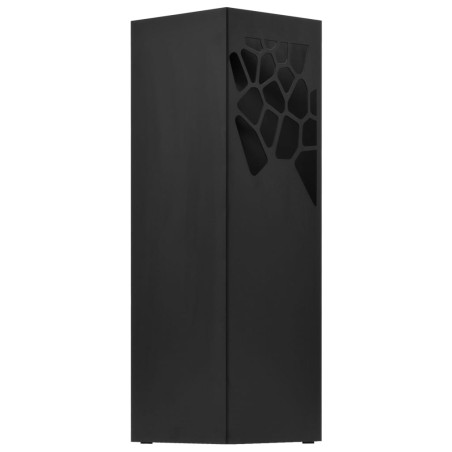 vidaXL Regenschirmständer Steinen-Design Stahl Schwarz 