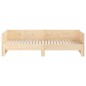 Ausziehbares Tagesbett Massivholz Kiefer 2x(80x200) cm Ausziehbares Tagesbett Massivholz Kiefer 2x(80x200) cm