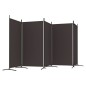 vidaXL 5-tlg. Paravent Braun 433x180 cm Stoff vidaXL 5-tlg. Paravent Braun 433x180 cm Stoff