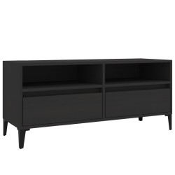 vidaXL TV-Schrank Schwarz 100x34,5x44,5 cm Holzwerkstoff