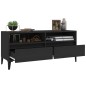 vidaXL TV-Schrank Schwarz 100x34,5x44,5 cm Holzwerkstoff vidaXL TV-Schrank Schwarz 100x34,5x44,5 cm Holzwerkstoff