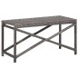 vidaXL Gartenbank 80 cm Poly Rattan Grau vidaXL Gartenbank 80 cm Poly Rattan Grau