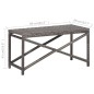 vidaXL Gartenbank 80 cm Poly Rattan Grau vidaXL Gartenbank 80 cm Poly Rattan Grau