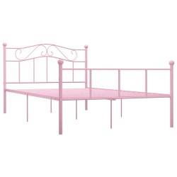 Bettgestell Rosa Metall 120x200 cm