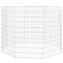 Kaninchenkäfig 8 Paneele 54x100 cm Verzinktes Eisen