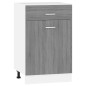 Unterschrank mit Schublade Grau Sonoma 50x46x81,5 cm Unterschrank mit Schublade Grau Sonoma 50x46x81,5 cm