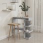 Bartisch mit Regal Betongrau 100x50x101,5 cm Holzwerkstoff Bartisch mit Regal Betongrau 100x50x101,5 cm Holzwerkstoff