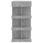 Bartisch mit Regal Betongrau 100x50x101,5 cm Holzwerkstoff Bartisch mit Regal Betongrau 100x50x101,5 cm Holzwerkstoff