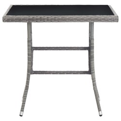Gartentisch Anthrazit 80 x 80 x 74 cm Poly Rattan