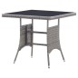 Gartentisch Anthrazit 80 x 80 x 74 cm Poly Rattan Gartentisch Anthrazit 80 x 80 x 74 cm Poly Rattan