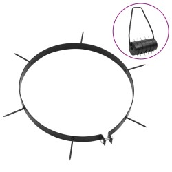 vidaXL Rasenlüfter für Gartenwalze 5 Stk. mit Spikes Ø 30 cm Eisen